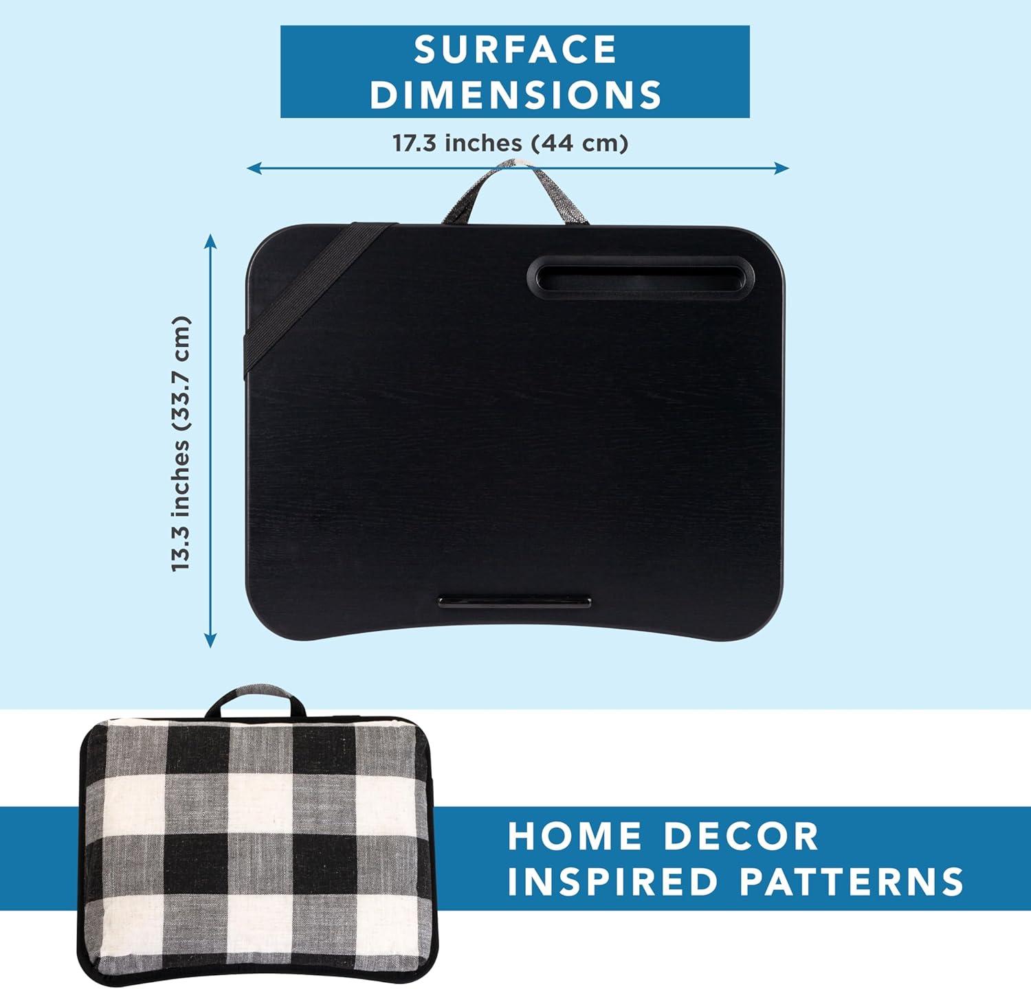 imageLAPGEAR Designer Lap Desk with Phone Holder and Device Ledge  Buffalo Check  Fits up to 156 Inch Laptops  Style No 45428Buffalo Check