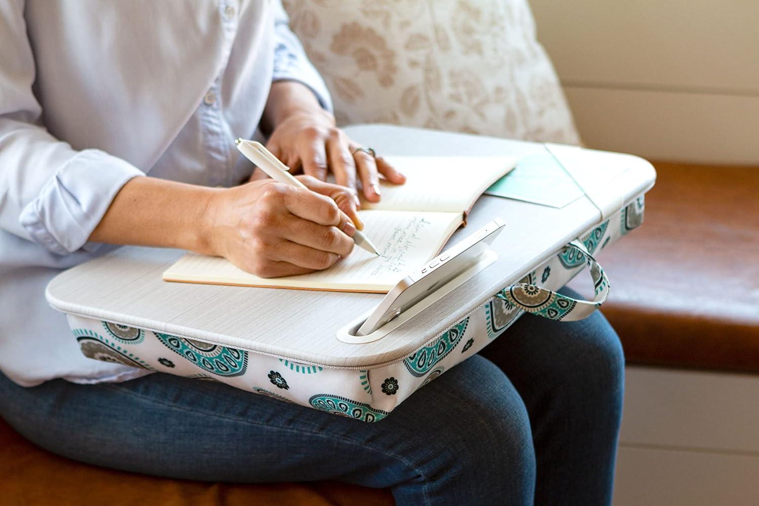 imageLAPGEAR Designer Lap Desk with Phone Holder and Device Ledge  Buffalo Check  Fits up to 156 Inch Laptops  Style No 45428Medallion