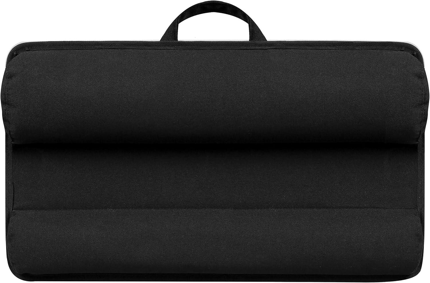 imageLAPGEAR Home Office Lap Desk  LeftHanded  with Mouse Pad Device Ledge and Phone Holder  White Marble  Fits up to 156 Inch Laptops  Style No 91411White Marble