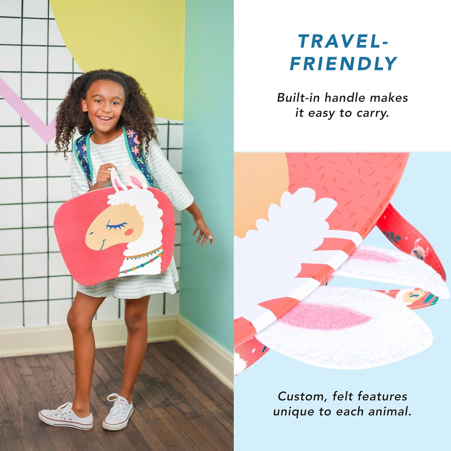 imageLAPGEAR Lap Pets Lap Desk for Lil Kids  Unicorn  Fits up to 116 Inch Laptops  Style No 46747Llama