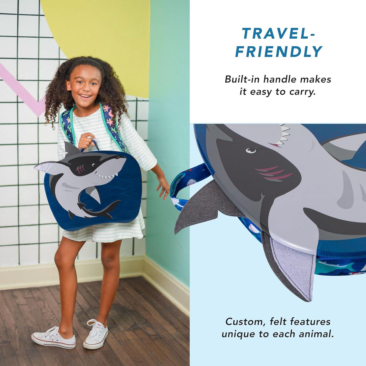 imageLAPGEAR Lap Pets Lap Desk for Lil Kids  Unicorn  Fits up to 116 Inch Laptops  Style No 46747Shark