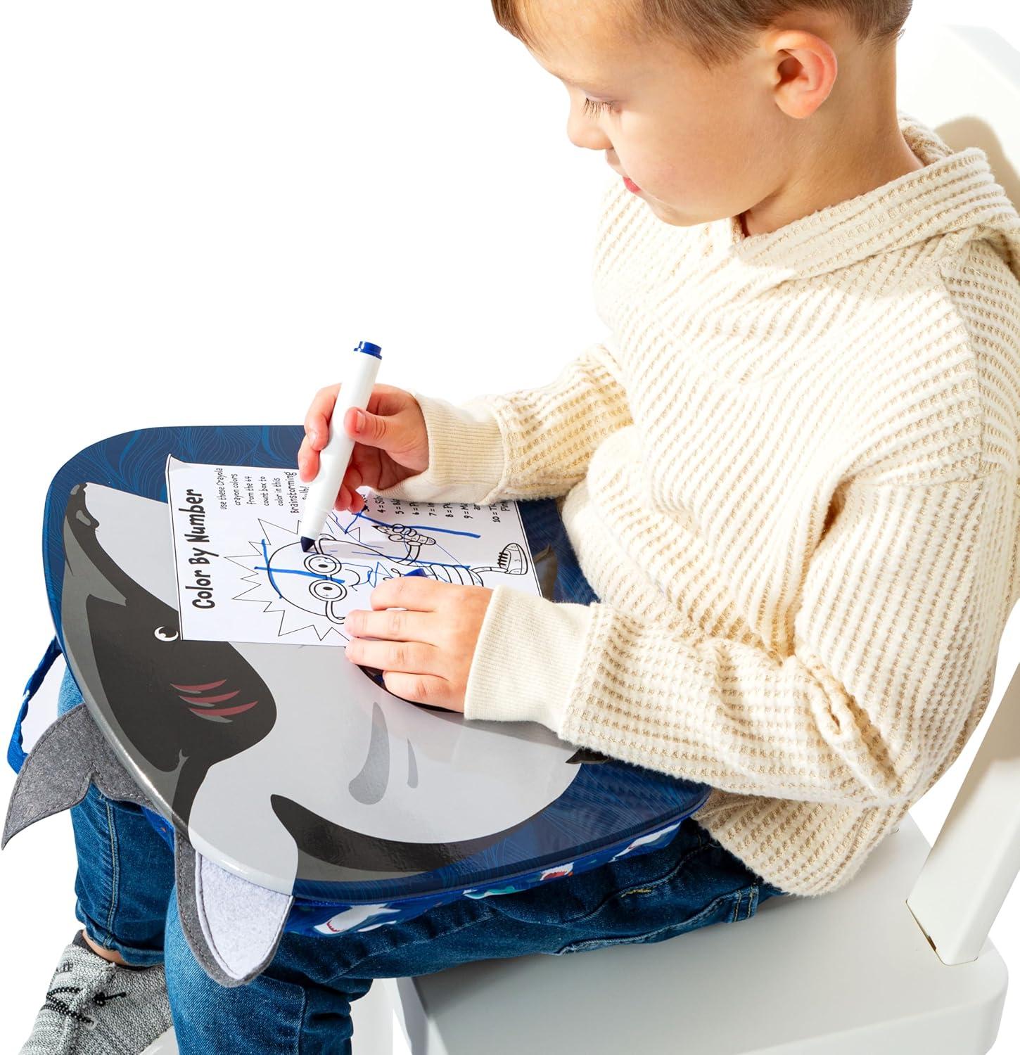 imageLAPGEAR Lap Pets Lap Desk for Lil Kids  Unicorn  Fits up to 116 Inch Laptops  Style No 46747Shark