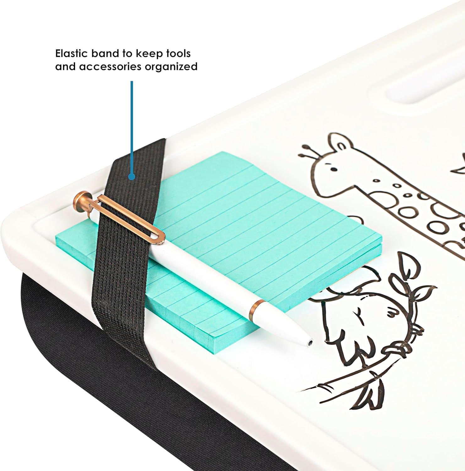 imageLAPGEAR Large Magnetic Dry Erase Board Lap Desk  Whiteboard with Black Marker Included for Kids Students Adults  Notetaking Writing Drawing  Style No 52104