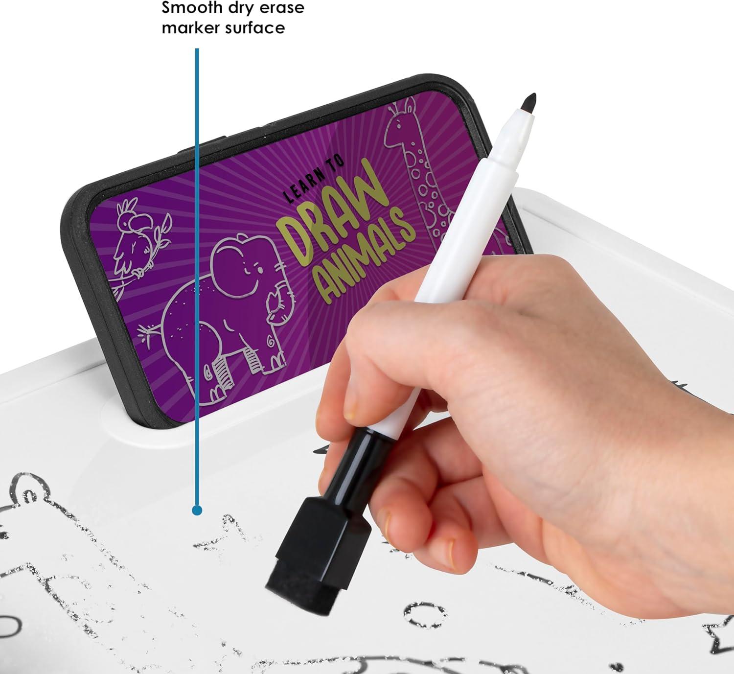 imageLAPGEAR Large Magnetic Dry Erase Board Lap Desk  Whiteboard with Black Marker Included for Kids Students Adults  Notetaking Writing Drawing  Style No 52104