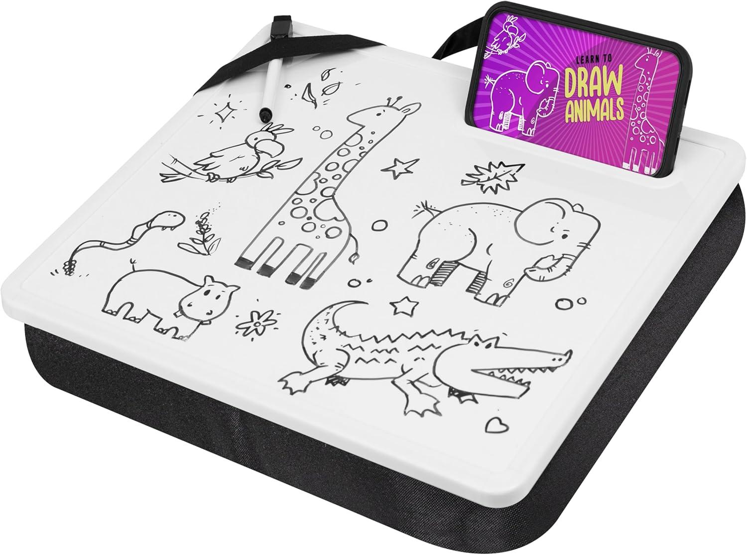 imageLAPGEAR Large Magnetic Dry Erase Board Lap Desk  Whiteboard with Black Marker Included for Kids Students Adults  Notetaking Writing Drawing  Style No 52104