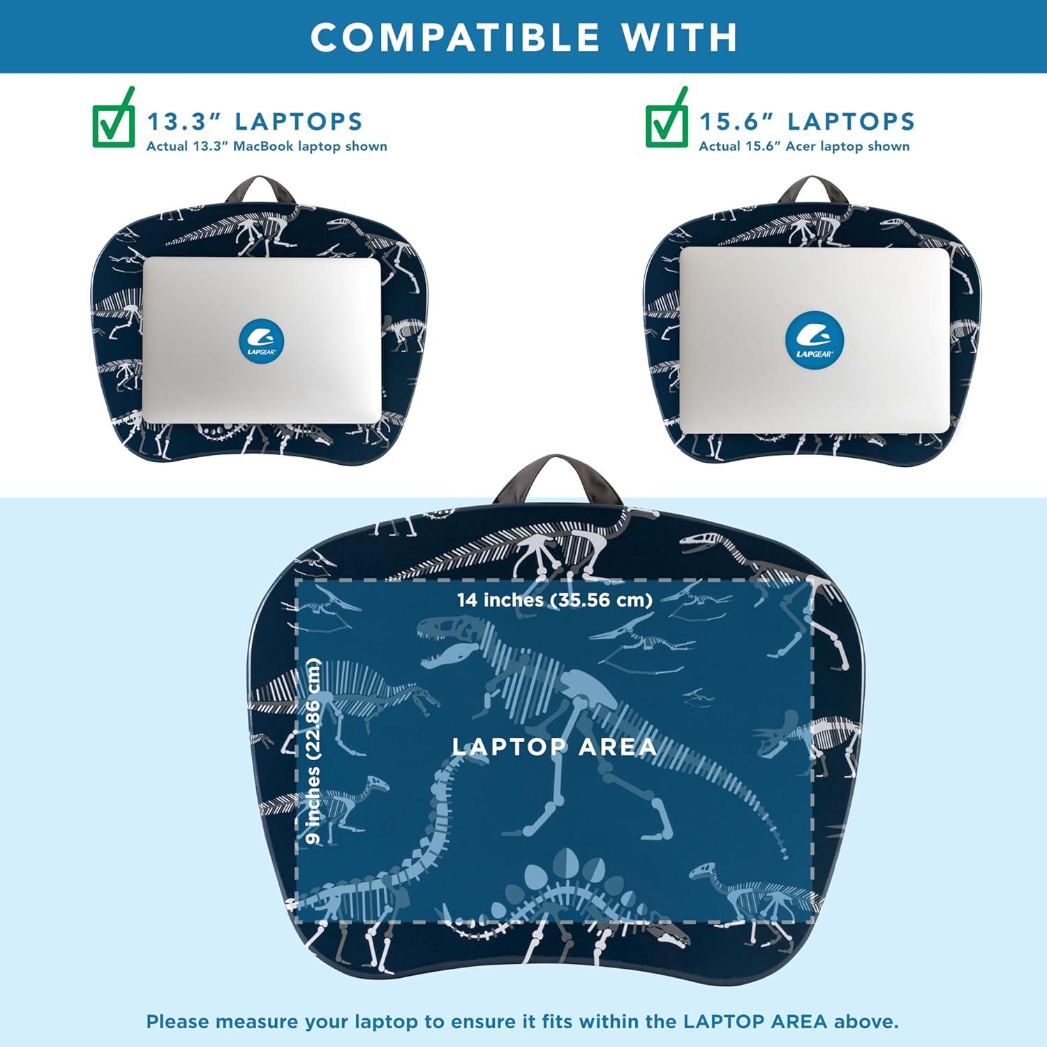 imageLAPGEAR MyStyle Portable Lap Desk with Cushion  Dino Fossil  Fits up to 156 Inch Laptops  Style No 45326