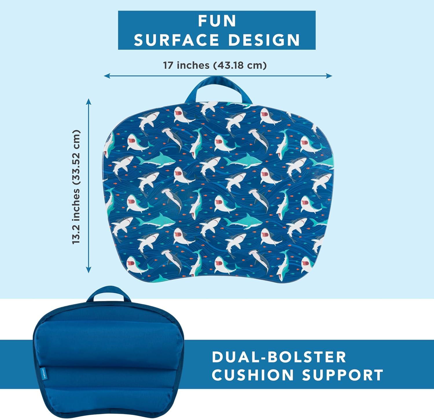 imageLAPGEAR MyStyle Portable Lap Desk with Cushion  Unicorn  Fits up to 156 Inch Laptops  Style No 45357Shark