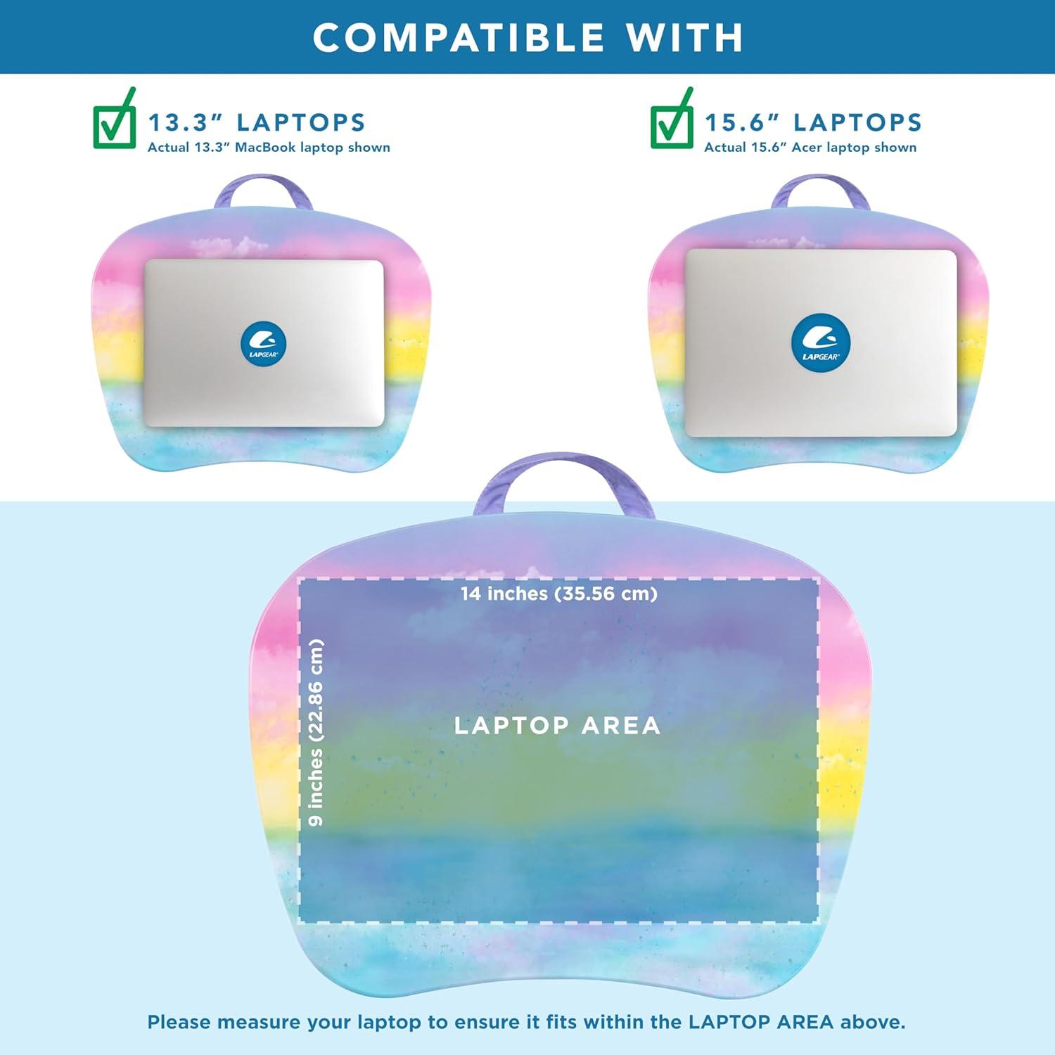 imageLAPGEAR MyStyle Portable Lap Desk with Cushion  Unicorn  Fits up to 156 Inch Laptops  Style No 45357Sunset Watercolor