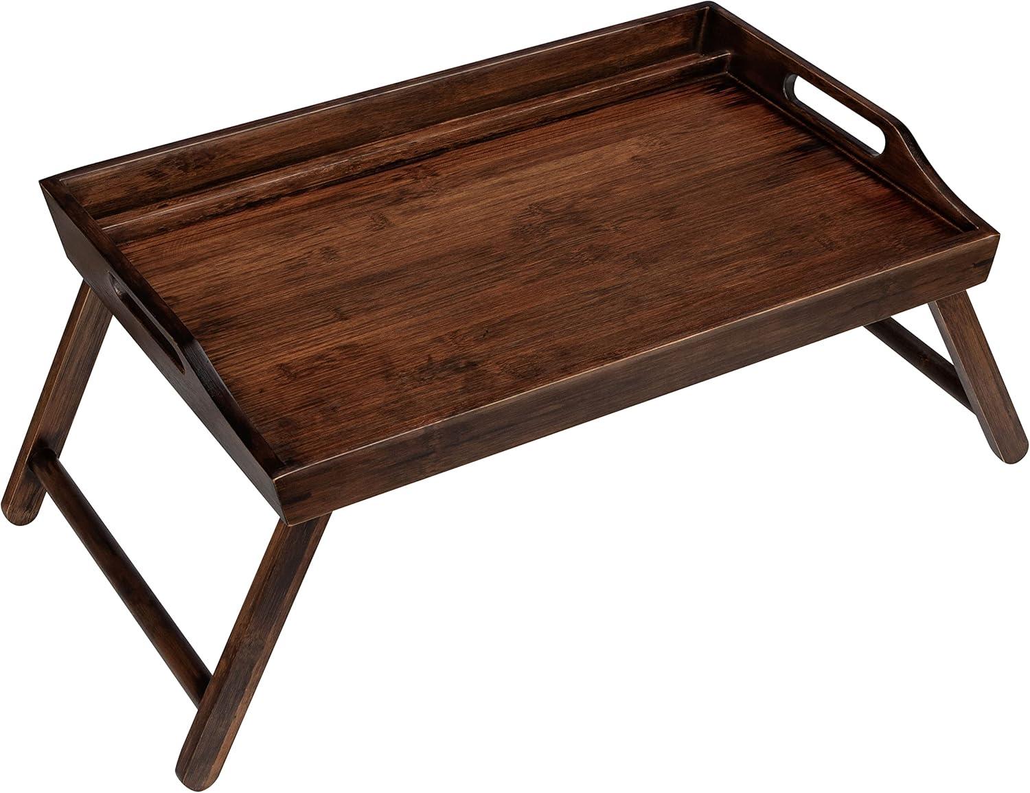 imageROSSIE HOME Extra Large Bamboo Bed Tray Lap Tray Lap Desk with Phone Holder  Fits up to 173 Inch Laptops and Most Tablets  Natural  Style No 78107Java Bamboo