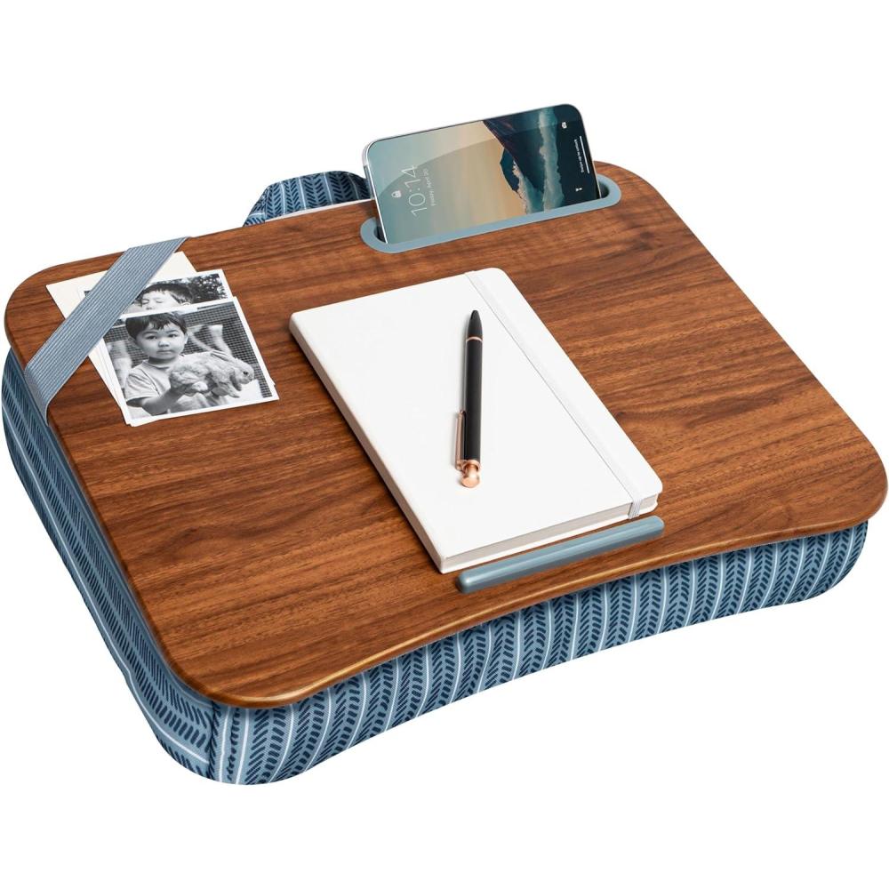 imageLAPGEAR Designer Lap Desk with Phone Holder and Device Ledge  Buffalo Check  Fits up to 156 Inch Laptops  Style No 45428Arrow Stripes