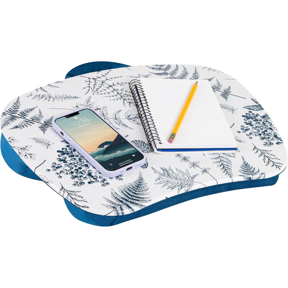 imageLAPGEAR MyStyle Portable Lap Desk with Cushion  Unicorn  Fits up to 156 Inch Laptops  Style No 45357Blue Garden