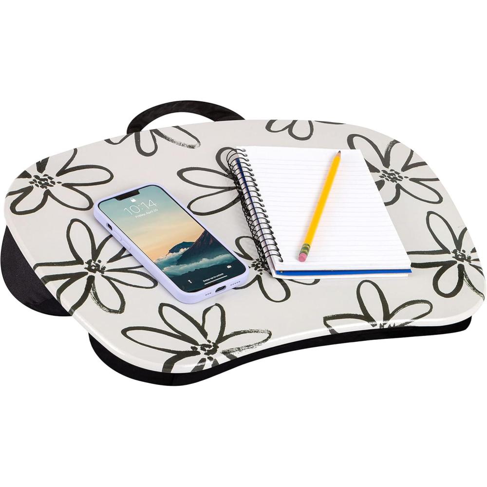 imageLAPGEAR MyStyle Portable Lap Desk with Cushion  Unicorn  Fits up to 156 Inch Laptops  Style No 45357Brushed Flower