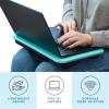 imageLAPGEAR Compact Lap Desk  Fits up to 15 Inch Laptops  Black  Style No 43108Aqua Sky