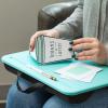 imageLAPGEAR Compact Lap Desk  Fits up to 15 Inch Laptops  Black  Style No 43108Aqua Sky