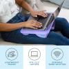 imageLAPGEAR Compact Lap Desk  Fits up to 15 Inch Laptops  Black  Style No 43108Purple Amethyst