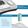 imageLAPGEAR Cup Holder Lap Desk with Device Ledge  White Marble  Fits up to 14 Inch Laptops  Style No 46305White Marble