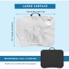 imageLAPGEAR Cup Holder Lap Desk with Device Ledge  White Marble  Fits up to 14 Inch Laptops  Style No 46305White Marble