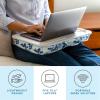 imageLAPGEAR Designer Lap Desk with Phone Holder and Device Ledge  Buffalo Check  Fits up to 156 Inch Laptops  Style No 45428Blue Blossoms