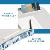 imageLAPGEAR Designer Lap Desk with Phone Holder and Device Ledge  Buffalo Check  Fits up to 156 Inch Laptops  Style No 45428Blue Blossoms