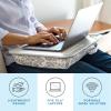imageLAPGEAR Designer Lap Desk with Phone Holder and Device Ledge  Buffalo Check  Fits up to 156 Inch Laptops  Style No 45428Gray Damask