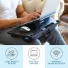 imageLAPGEAR Ergo Pro Lap Desk with 20 Adjustable Angles Mouse Pad and Phone Holder  Black  Fits up to 156 Inch Laptops and Most Tablets  Style No 49408Black