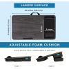imageLAPGEAR Extra Large Adjustable Lap Desk with Gel Wrist Rest Mouse Pad Phone Holder Device Ledge and Booster Cushion  Gray Woodgrain  Fits up to 173 Inch Laptops  Style No 88105Gray Woodgrain