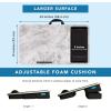 imageLAPGEAR Extra Large Adjustable Lap Desk with Gel Wrist Rest Mouse Pad Phone Holder Device Ledge and Booster Cushion  Gray Woodgrain  Fits up to 173 Inch Laptops  Style No 88105White Marble