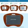imageLAPGEAR Extra Large Bamboo Lap Desk  Chestnut  Fits up to 173 Inch Laptops  Style No 91692Chestnut