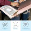 imageLAPGEAR Home Office Pro Lap Desk with Wrist Rest Mouse Pad and Phone Holder  Taj Mahal Marble  Fits up to 156 Inch Laptops  Style No 91601Blush Pink