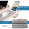imageLAPGEAR Home Office Pro Lap Desk with Wrist Rest Mouse Pad and Phone Holder  Taj Mahal Marble  Fits up to 156 Inch Laptops  Style No 91601Blush Pink