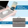 imageLAPGEAR Home Office Pro Lap Desk with Wrist Rest Mouse Pad and Phone Holder  Taj Mahal Marble  Fits up to 156 Inch Laptops  Style No 91601Blush Pink