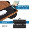 imageLAPGEAR Home Office Pro Lap Desk with Wrist Rest Mouse Pad and Phone Holder  Taj Mahal Marble  Fits up to 156 Inch Laptops  Style No 91601Espresso Woodgrain