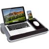 imageLAPGEAR Home Office Pro Lap Desk with Wrist Rest Mouse Pad and Phone Holder  Taj Mahal Marble  Fits up to 156 Inch Laptops  Style No 91601Silver Carbon