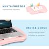 imageLAPGEAR MyDesk Lap Desk with Device Ledge and Phone Holder  Rose Quartz  Fits up to 156 Inch Laptops  Style No 44434Rose Quartz