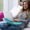 imageLAPGEAR MyDesk Lap Desk with Device Ledge and Phone Holder  Rose Quartz  Fits up to 156 Inch Laptops  Style No 44434Turquoise
