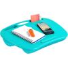 imageLAPGEAR MyDesk Lap Desk with Device Ledge and Phone Holder  Rose Quartz  Fits up to 156 Inch Laptops  Style No 44434Turquoise