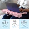 imageLAPGEAR Original Lap Desk  Large 179 x 13  Fits Up to 173 Laptops  Cushioned with Device Ledge Pencil Tray ampamp Handle  Portable ampamp Lightweight  Charcoal  Style No 45155Rose Quartz