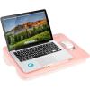 imageLAPGEAR Original Lap Desk  Large 179 x 13  Fits Up to 173 Laptops  Cushioned with Device Ledge Pencil Tray ampamp Handle  Portable ampamp Lightweight  Charcoal  Style No 45155Rose Quartz