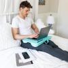 imageLAPGEAR Original Lap Desk  Large 179 x 13  Fits Up to 173 Laptops  Cushioned with Device Ledge Pencil Tray ampamp Handle  Portable ampamp Lightweight  Charcoal  Style No 45155Aqua Sky