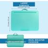 imageLAPGEAR Original Lap Desk  Large 179 x 13  Fits Up to 173 Laptops  Cushioned with Device Ledge Pencil Tray ampamp Handle  Portable ampamp Lightweight  Charcoal  Style No 45155Aqua Sky