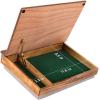 imageLAPGEAR Schoolhouse Lap Desk with Storage Compartments  Acacia Wood  Natural  Style No 45076Natural
