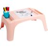 imageLAPGEAR Turtle Table Kids Flexible Seating Lap Desk Tray with Storage for Snacks Play Classroom and Sensory Activities  Assorted Pastels  Pack of 8  Style No 20120Rose Quartz