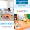 imageLAPGEAR Turtle Table Kids Flexible Seating Lap Desk Tray with Storage for Snacks Play Classroom and Sensory Activities  Assorted Pastels  Pack of 8  Style No 20120Orange