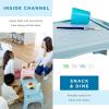 imageLAPGEAR Turtle Table Kids Flexible Seating Lap Desk Tray with Storage for Snacks Play Classroom and Sensory Activities  Assorted Pastels  Pack of 8  Style No 20120Sky Blue