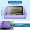 imageLapGear Tablet Pillow Stand  11quot Slot for iPads Galaxy Tabs Kindles EReaders ampamp Phones  Cushioned Holder with Storage Pocket ampamp Handle  Sky Blue  Style No 33103Purple Amethyst