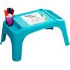 imageLapGear Turtle Table Kids Activity Lap Desk Tray with Storage Wells for Snacks Play Classroom and Sensory Toys  Black  Style No 20108Blue