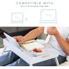 imageROSSIE HOME Extra Large Bamboo Bed Tray Lap Tray Lap Desk with Phone Holder  Fits up to 173 Inch Laptops and Most Tablets  Natural  Style No 78107Calming Gray