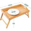 imageROSSIE HOME Extra Large Bamboo Bed Tray Lap Tray Lap Desk with Phone Holder  Fits up to 173 Inch Laptops and Most Tablets  Natural  Style No 78107Natural Bamboo