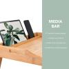 imageROSSIE HOME Extra Large Bamboo Bed Tray Lap Tray Lap Desk with Phone Holder  Fits up to 173 Inch Laptops and Most Tablets  Natural  Style No 78107Natural Bamboo