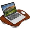 imageLAPGEAR Extra Large Bamboo Lap Desk  Chestnut  Fits up to 173 Inch Laptops  Style No 91692Chestnut
